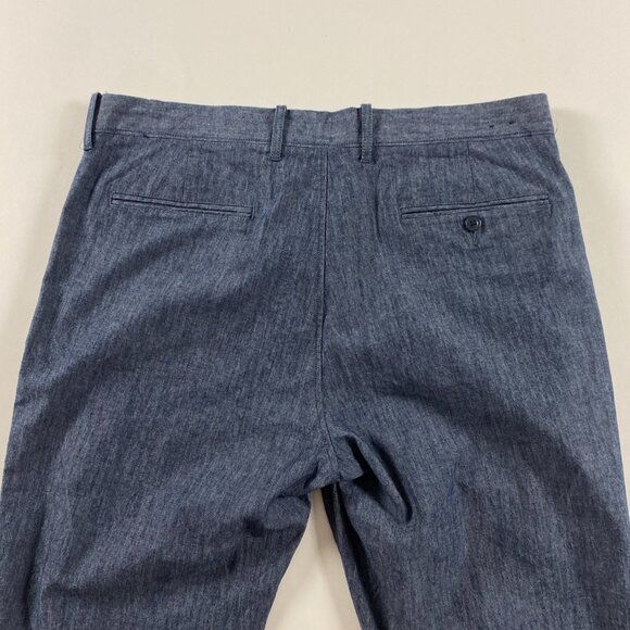NWOT J.CREW 770 Stretch Pants Men's 33x32 Measures 36 x 33 Chino Heather Blue - Picture 4 of 12